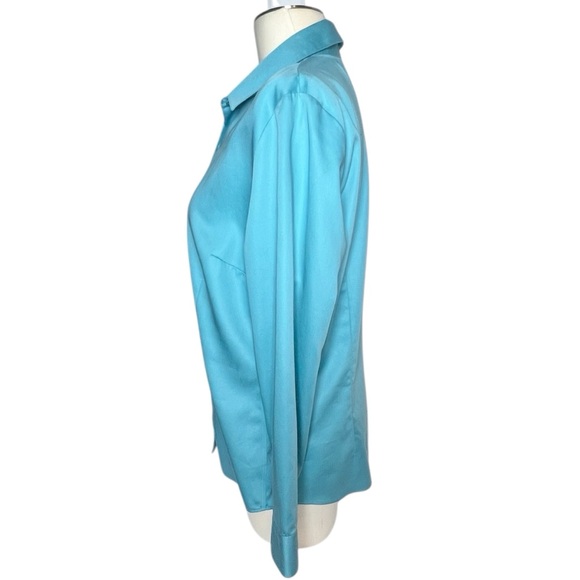 Coldwater Creek Teal Button Down Shirt - Picture 2 of 12